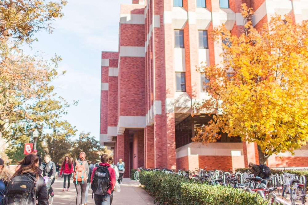 Students Walking OU's Campus