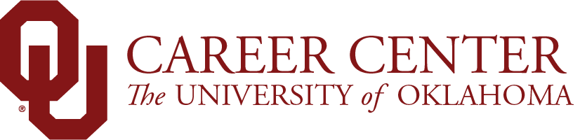 Interlocking OU, Career Center, The University of Oklahoma website wordmark