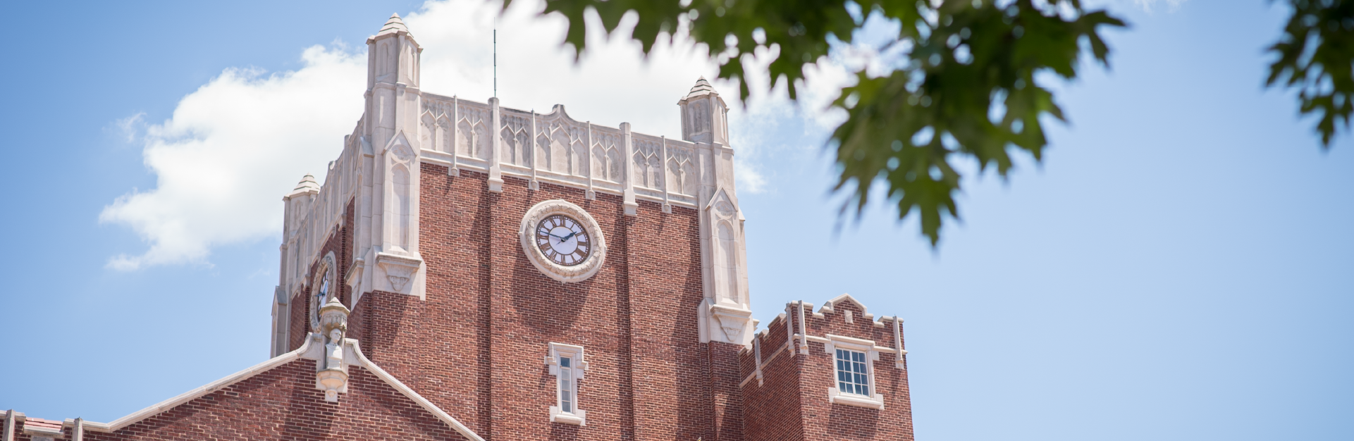 The OU Memorial Union Clock Tower.