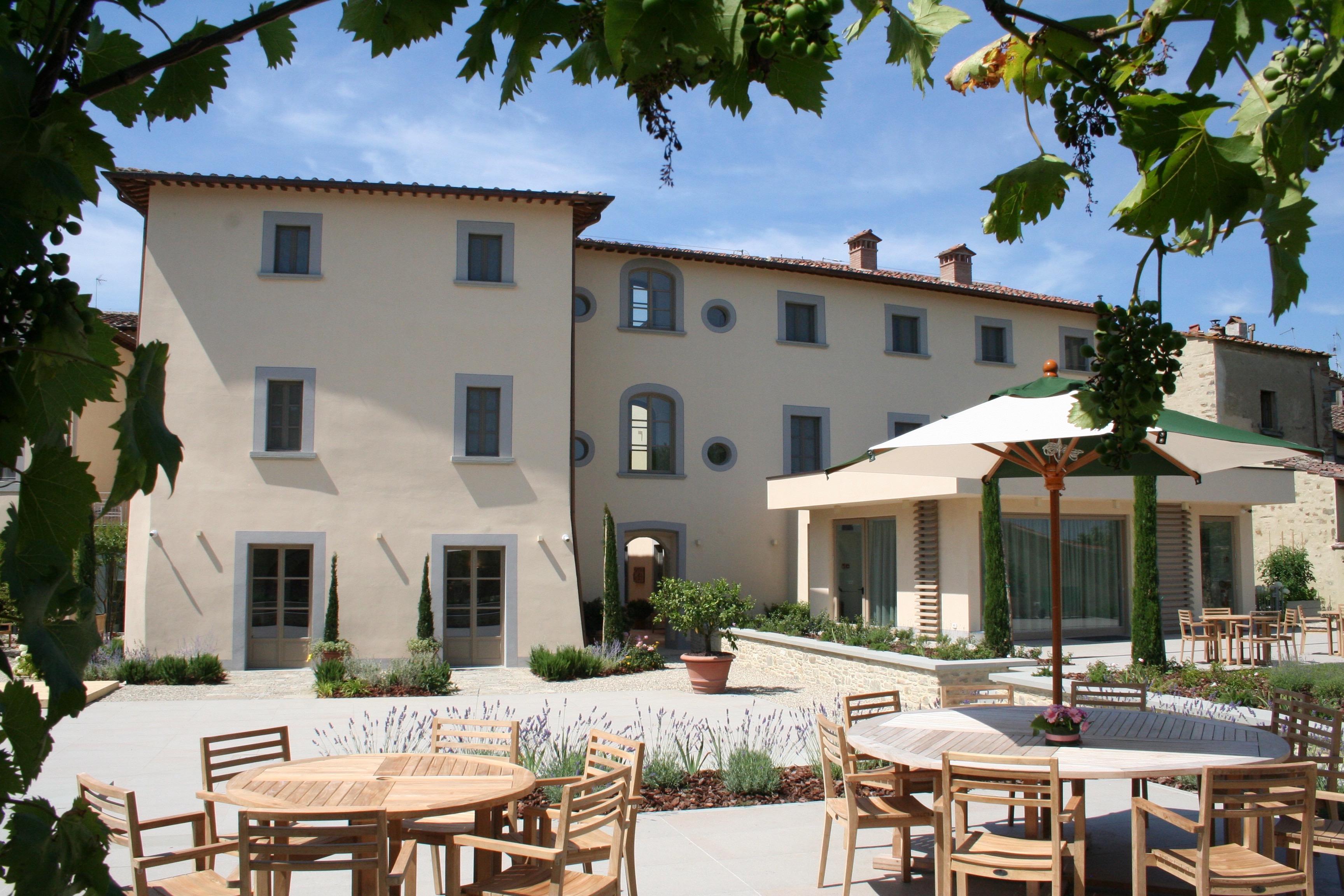 Exterior of the Rooney Family Center in Arrezo, Italy