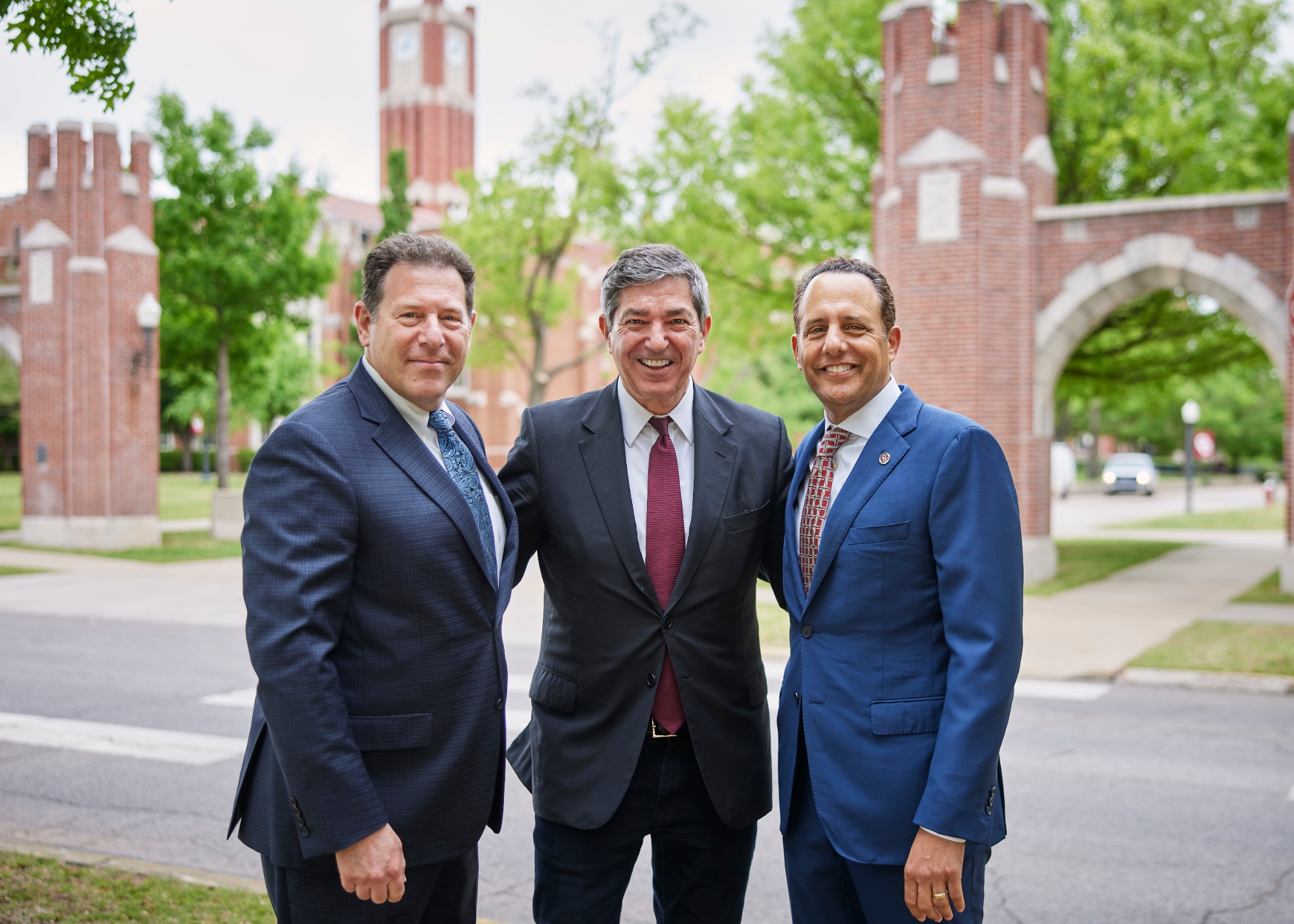 CIS Associate Dean Mitchell Smith, EU Ambassador to the U.S. Stavros Lambrinidis, and OU President Joseph Harroz, Jr.