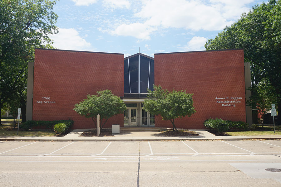 The James Pappas Administrative Building College of Continuing Education/Outreach.