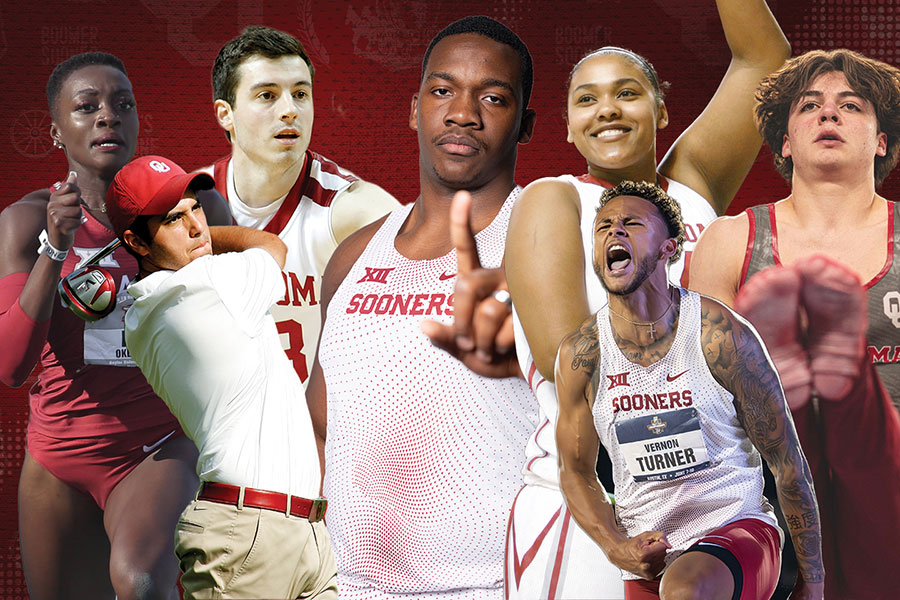 Top row left to right: Ama Pipi, James Fraschilla, Ralford Mullings, Abi Olajuwon and Emre Dodanli. Front row left to right: Abraham Ancer and Vernon Turner.