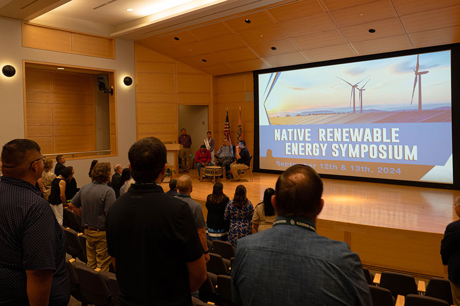 Attendees at the Native Renewable Energy Symposium.