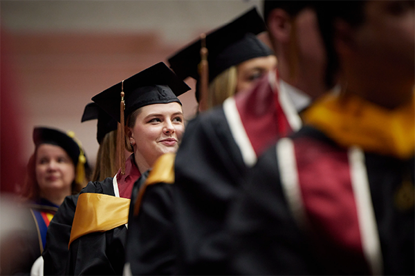 Graduates during OU fall 2022 convocation ceremony