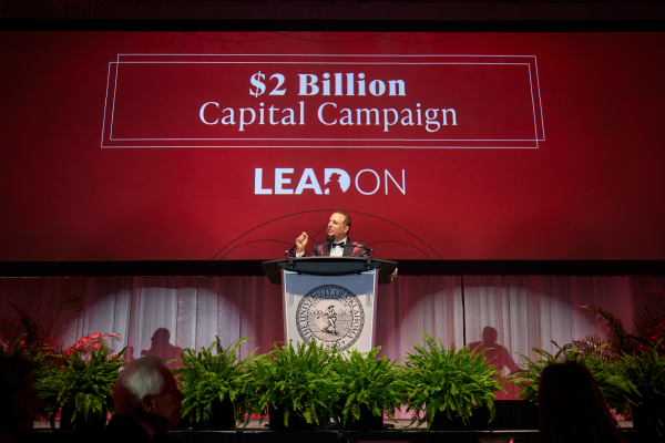 President Harroz Speaking at the Lead On Gala