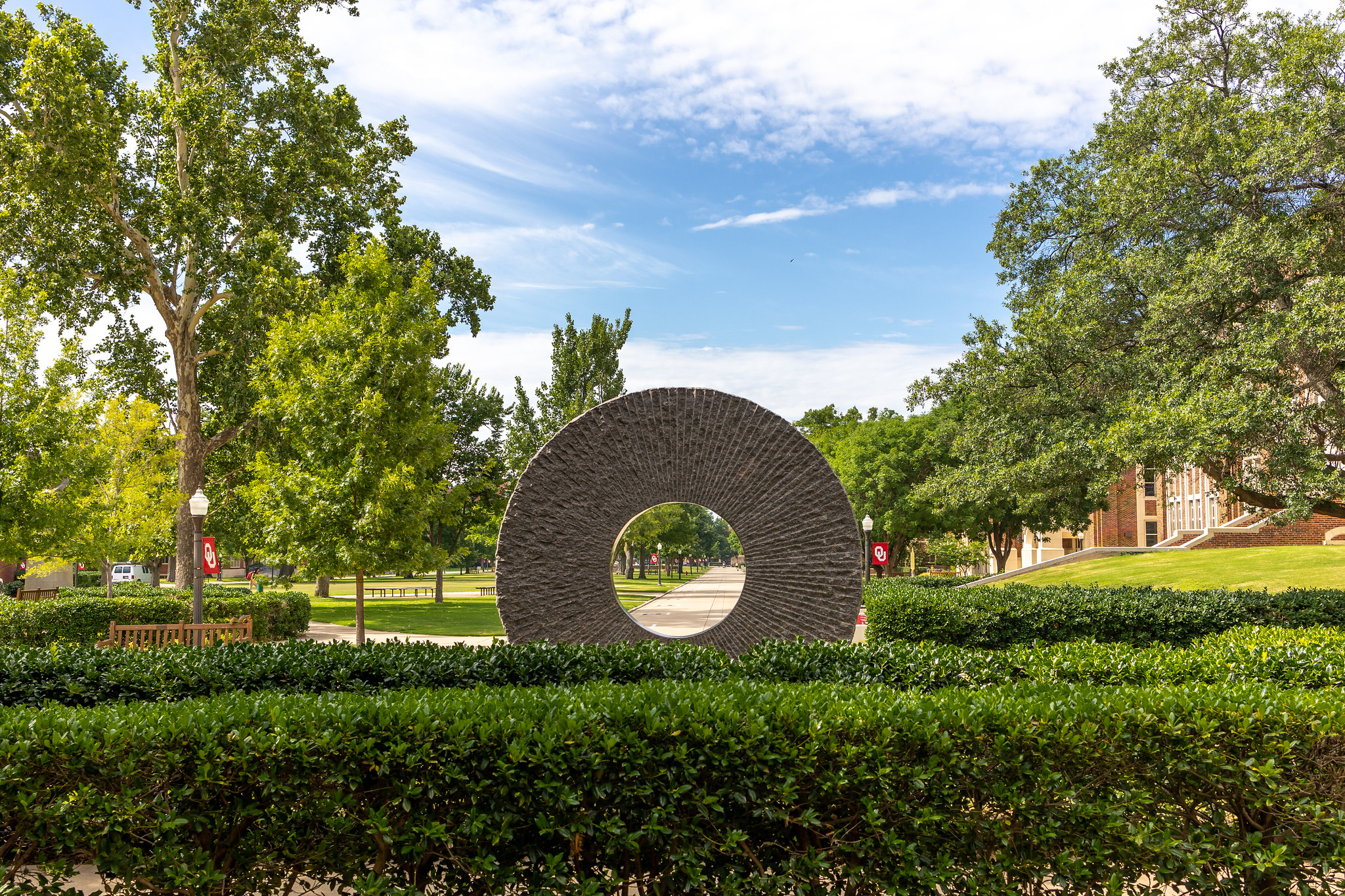 Statue on campus