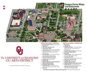 OU fine arts map