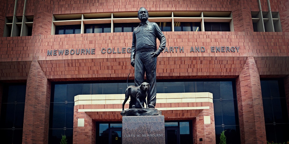 Curtis Mewbourne Statue