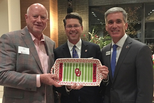 From left: Robert Zinke, Mike McConnell, Wayne Thomas