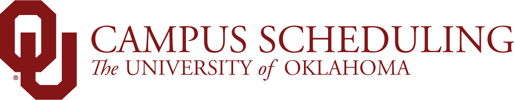 Interlocking OU, Campus Scheduling, The University of Oklahoma website wordmark.