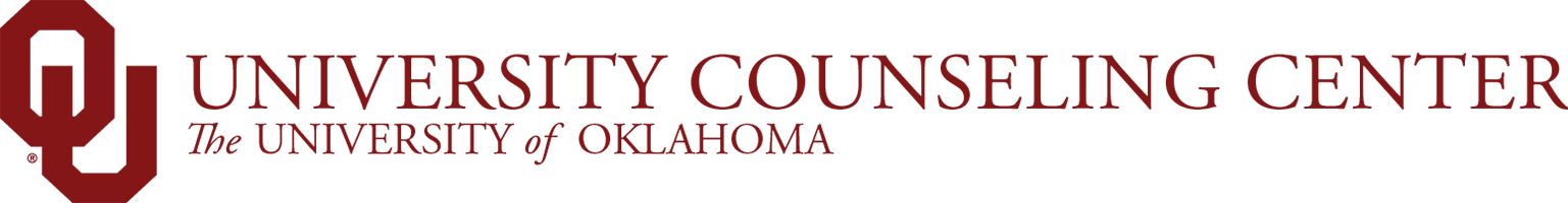 Interlocking OU, University Counseling Center, The University of Oklahoma website wordmark.