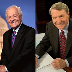 Bob Schieffer and Jim Lehrer