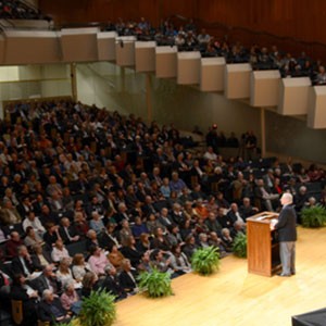 Students listen during annual Teach-In event